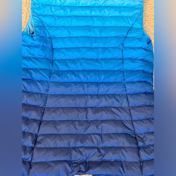 NWT Lilly Pulitzer Noella Blue Ombré Down Vest Sz XXS - Picture 3 of 16